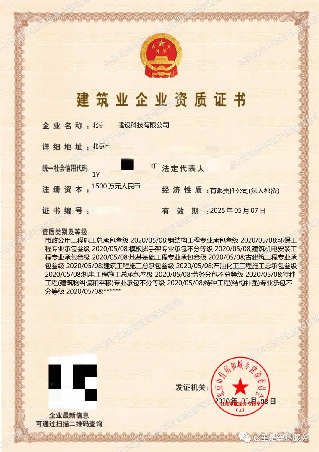 建筑資質(zhì)辦理